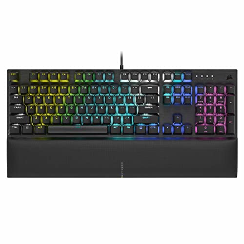 Corsair K60 RGB Pro SE Mechanical Gaming Keyboard - CHERRY Mechanical Keyswitches - Durable Aluminum Frame - Customizable Per-Key RGB Backlighting (Renewed)