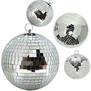 Alytimes Disco Ball -6-Inch Cool and Fun Silver Hanging Party Disco Ball –Big Party Decorations, Party Design (6 inch)