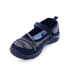 OshKosh B'Gosh Girls Fawn EverPlay Mary Jane Flat, Navy, 4 Toddler