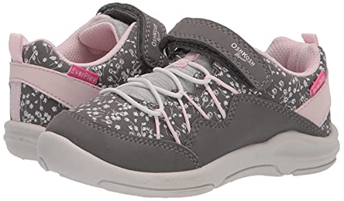 OshKosh B'Gosh Girls Cycla EverPlay Sneaker, Grey, 9 Toddler