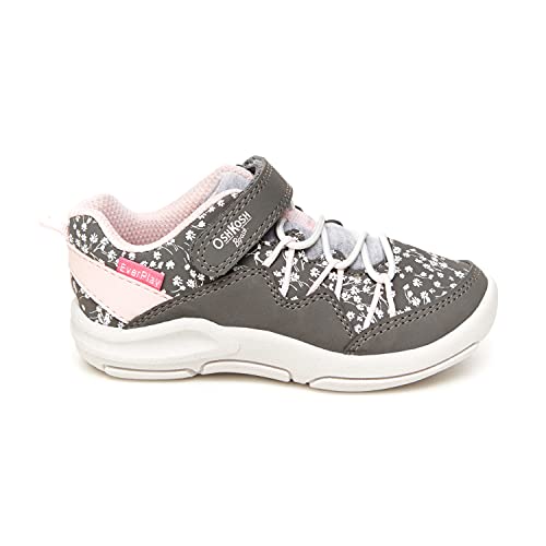 OshKosh B'Gosh Girls Cycla EverPlay Sneaker, Grey, 9 Toddler