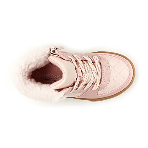 OshKosh B'Gosh Girls Feona High-Top Sneaker, Pink, 8 Toddler