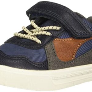 OshKosh B'Gosh Boy's Gareth Sneaker, Navy, 4 Toddler