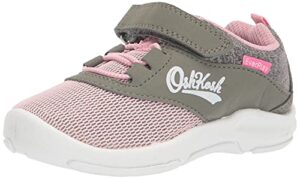 oshkosh b'gosh girls noomo sneaker, olive, 6 toddler