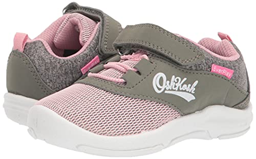 OshKosh B'Gosh Girls Noomo Sneaker, Olive, 6 Toddler