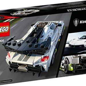 LEGO Speed Champions Koenigsegg Jesko 76900 Racing Sports Car Toy with Driver Minifigure, Racer Model Set for Kids