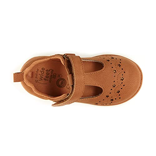 Stride Rite 360 Lacey Mary Janes, Dress Shoes for Girls, Tan (Size 10)