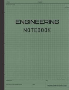 engineering notebook: 120 pages grid format, math space science technology engineering math physics, graph paper composition notebook, for student, teacher, engineer, architect, designer, scientist…