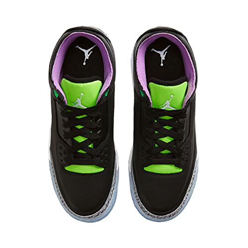 Jordan Air Jordan 3 Retro SE (Big Kid) Black/White/Electric Green/Violet Shock 6 Big Kid M