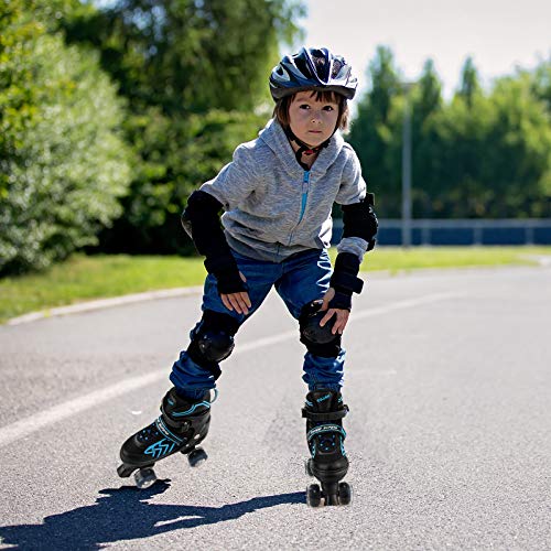 Kids Roller Skates for Boys Girls, Adjustable 4 Size Roller Skates for Men Women with Illuminate Wheels, Small Size - Little Kid