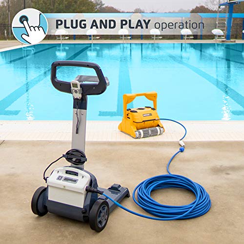 DOLPHIN Wave 100 Commercial Robotic Pool Cleaner with Caddy, Engineered for Extraordinary Pool Cleaning Performance, Ideal for Commercial Swimming Pools up to 88 Feet…