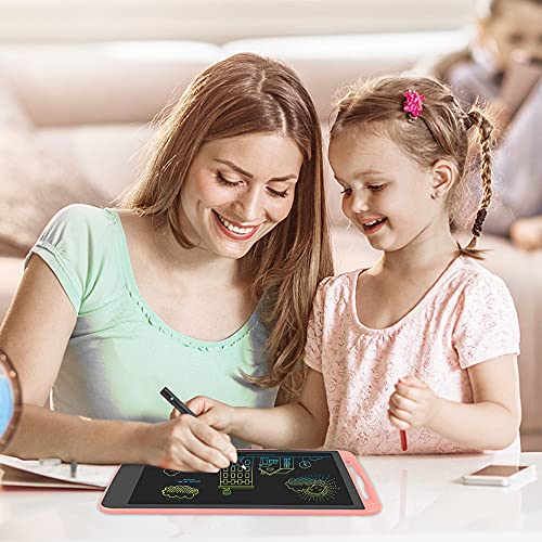 LCD Writing Tablet 10 Inch Toddler Doodle Board, Colorful Drawing Tablet, Erasable Electronic Painting Pads, Educational and Learning Kids Toy for 2 3 4 5 6 Year Old Boys and Girls Gifts(Pink)