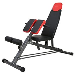 finer form multi-functional fid weight bench for full all-in-one body workout – hyper back extension, roman chair, adjustable sit up bench, incline, flat & decline bench. perfect with adjustable dumbbell set, barbell weight set or bench press