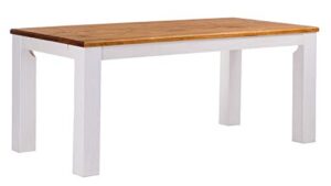 b.r.a.s.i.l.-möbel tablechamp dining table rio 70.9 x 35.4 honey white solid wood pine oiled farmhouse extension extendable optional