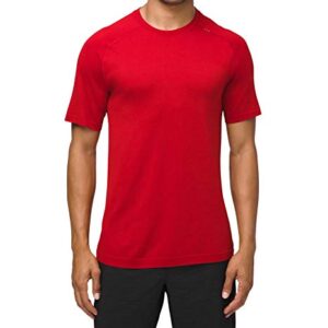 Lululemon Athletica Lululemon Mens Metal Vent Tech Short Sleeve Shirt (Dark Red, M) Medium