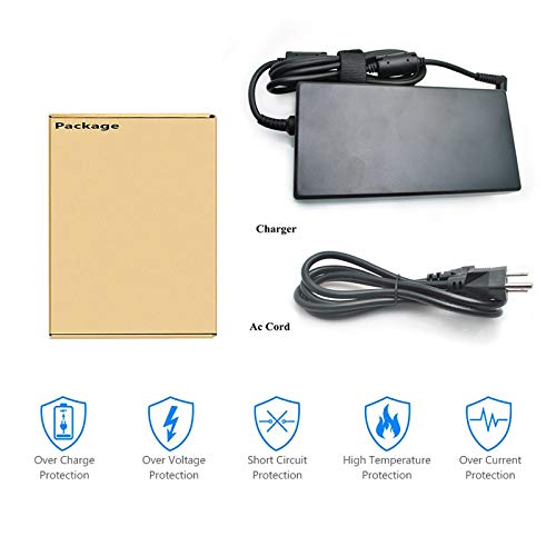 19.5V 11.8A 230W AC Laptop Charger A12-230P1A AC Adapter Fit for Chicony A17-230P1A Msi GS75 957-17G11P-101 GT72S STEALTH-248 GS65 Laptop 5.5 x 2.5mm