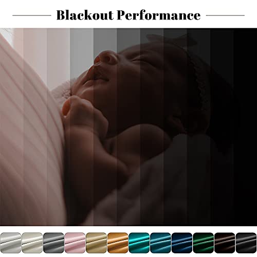 nanbowang Green Velvet Blackout Curtains 63 Inches Long Light Blocking Rod Pocket Window Curtain Panels Set of 2 Heat Insulated Curtains Blackout Thermal Curtain Panels for Bedroom 2 Panels