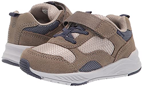 Stride Rite Boy's Made2Play Brighton Athletic Sneaker, Taupe, 13 Little Kid