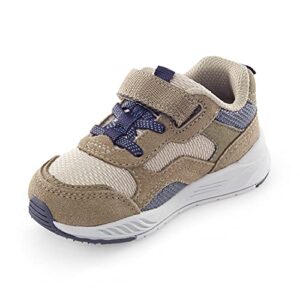 Stride Rite Boy's Made2Play Brighton Athletic Sneaker, Taupe, 13 Little Kid