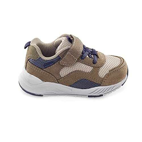 Stride Rite Boy's Made2Play Brighton Athletic Sneaker, Taupe, 13 Little Kid