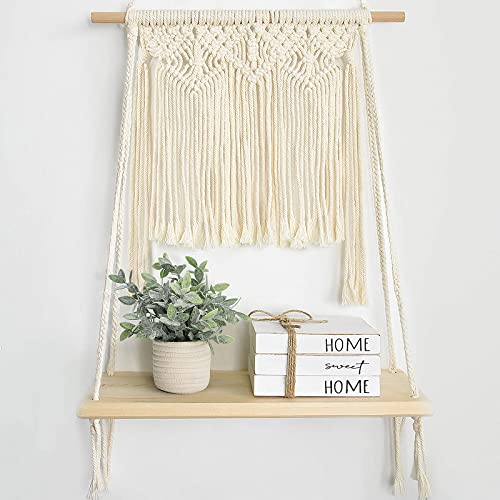 Hopewood Faux Plants, Small Fake Plant for Bathroom, Decorative Artificial Plants for Farmhouse Desk Shelf Decor with A Weave Basket (9.8inch)