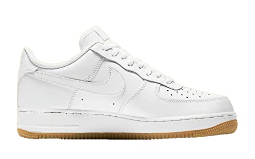 Nike Men's Air Force 1 Low '07 Shoe, White/White-gum Light Brown, 10.5