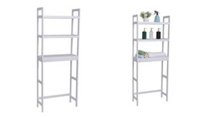 3201 – white - shelf 3 tier free standing bookshelf plant flower rack bathroom – qq09