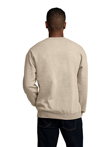 Fruit of the Loom mens Eversoft Fleece Sweatshirts & Hoodies Shirt, Crewneck Sweatshirt - Khaki Heather, Medium US