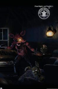 trends international five nights at freddy's: special delivery - triptych 3 wall poster, 22.37" x 34.00", premium unframed version