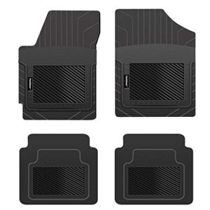 pantssaver custom fit floor mats for volvo s60 cross country 2019 all weather protection-4 piece set-high raised border protection great for catching spills - black