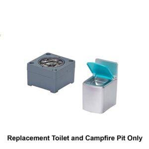 Replacement Parts for Barbie 3-in-1 DreamCamper Vehicle Playset - GHL93 ~ Replacement Toilet and Campfire Pit