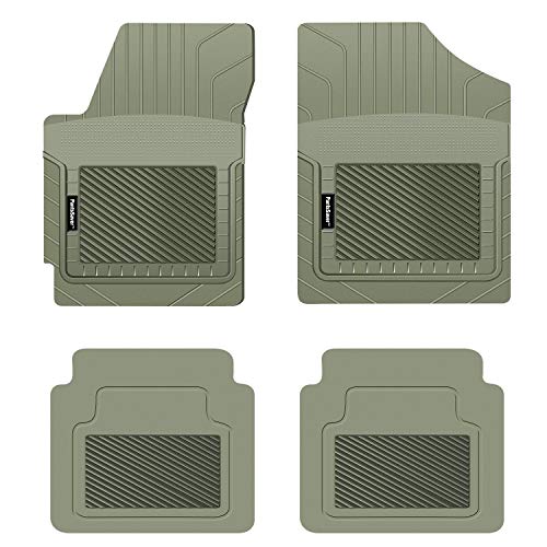 PantsSaver Custom Fit Floor Mats for Volvo S60 2019 All Weather Protection-4 Piece Set-High Raised Border Protection Great for Catching Spills - Grey