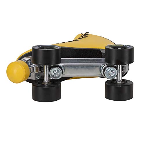 C SEVEN C7skates Dark Magic Quad Roller Skates (Queen Bee, Women's 6 / Youth 5 / Men's 5)