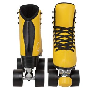 C SEVEN C7skates Dark Magic Quad Roller Skates (Queen Bee, Women's 6 / Youth 5 / Men's 5)