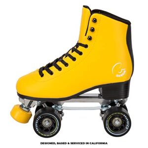 C SEVEN C7skates Dark Magic Quad Roller Skates (Queen Bee, Women's 6 / Youth 5 / Men's 5)