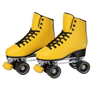 C SEVEN C7skates Dark Magic Quad Roller Skates (Queen Bee, Women's 6 / Youth 5 / Men's 5)