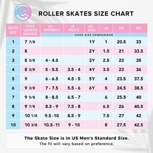 C SEVEN C7skates Dark Magic Quad Roller Skates (Queen Bee, Women's 6 / Youth 5 / Men's 5)