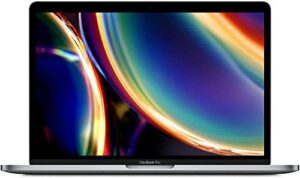 apple 13.3" macbook pro (2020) intel core i5 quad-core 2.0ghz, 16gb ddr4 ram, 512gb solid state drive, macos, space gray (renewed)