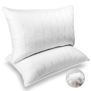 neipota pillows standard size set of 2, standard pillows 2 pack 20 x 26, cooling side sleeper pillow hotel bed pillows & positioners, gel fiber hypoallergenic bed pillow for sleeping twin washable