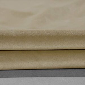 HPD HALF PRICE DRAPES VLCH-F9201087-84 Urban Lush Velvet Curtain, 50 X 84, Harbor Beige