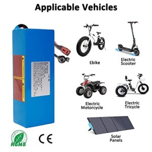 48V Battery 10AH/ 14AH/ 20AH Lithium Batteries for 200-1200W Motor ebike Scooter Electric Bike li ion Battery Pack