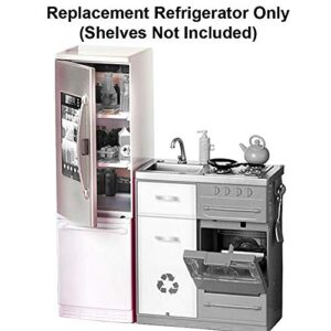 Replacement Parts for Barbie Dreamhouse Playset - FHY73 ~ Replacement Refrigerator ~ Door Really Opens ~ Shelves Not Included