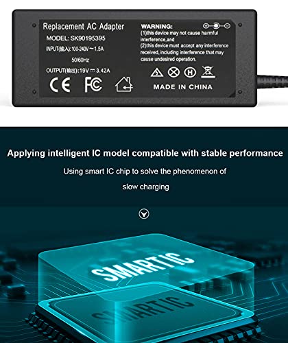 Sony Vaio Laptop Charger 19.5V, PCG-71913l Charger, Vaio Charger AC Adapter Power Cord