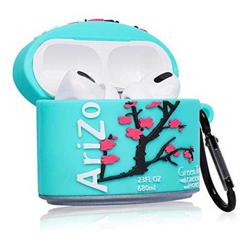 Besoar for Airpod Pro 2019/Pro 2 Gen 2022Case, 3D Cute Silicone Cartoon Kawaii Cool Air pods Cover, Funny Fun Fashion Unique Food for Girls Women Boys Teen Soft Cases for Airpods Pro (Plum Green Tea)