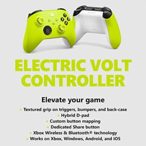 Xbox Core Wireless Controller – Electric Volt – Xbox Series X|S, Xbox One, and Windows Devices