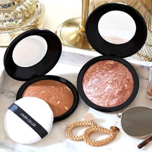 LAURA GELLER NEW YORK Baked Face and Body Frosting - Copper Glow - Supersize 3 Oz - Illuminating Bronzer Powder - Weightless Creamy Texture - Apply Wet or Dry