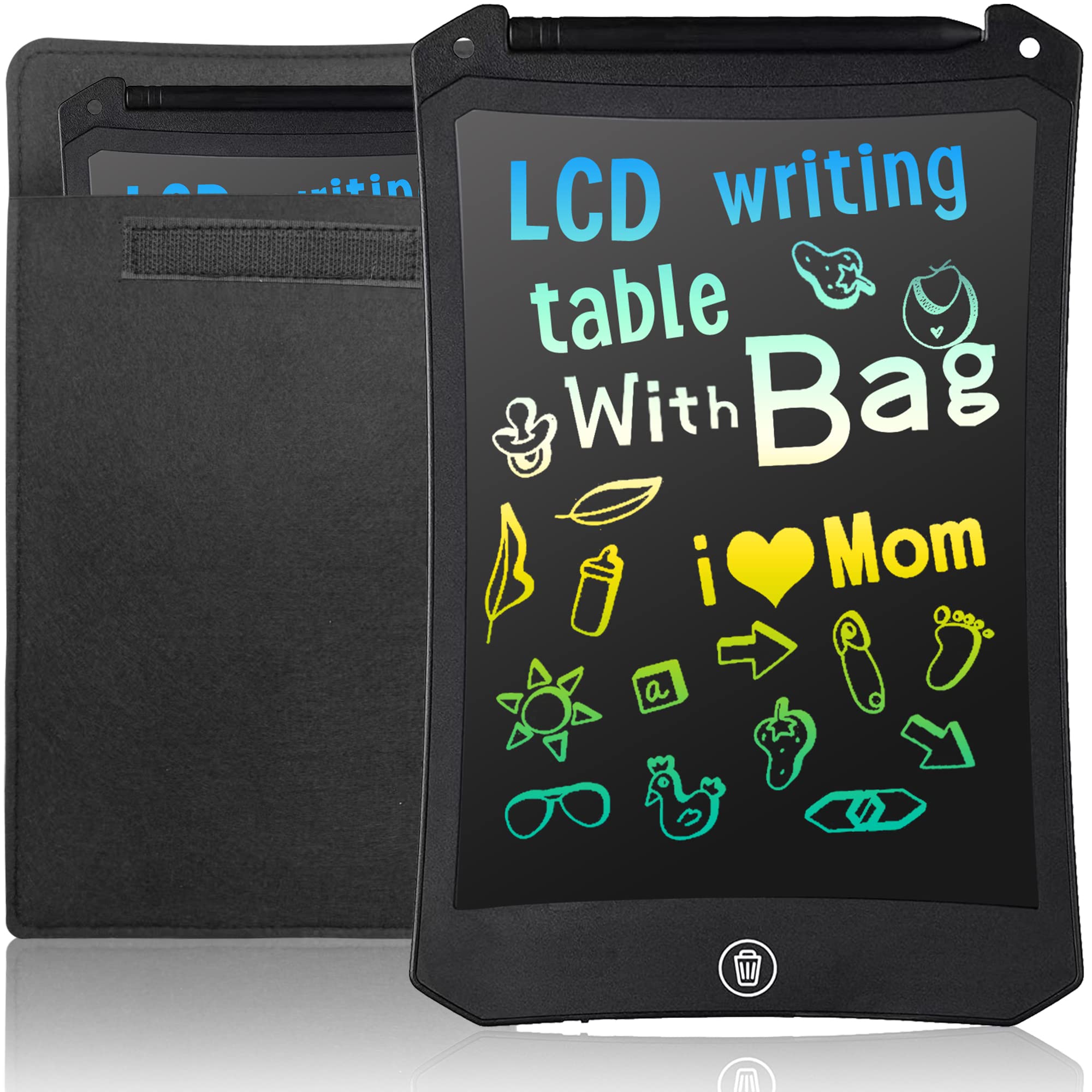 LCD Writing Pad for Kids & Adult with Bag,Remarkable Tablet Digital Notebook & Notepad,LEYAOYAO Electronic Colorful Drawing Tablet 8.5-Inch for Boys Girls at Home,School and Office (Black)