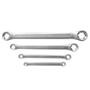 NACHEE 4 Piece TRX-Star E-Torx Box Wrench Set, E6 E8 E10 E12 E14 E18 E20 E24 Torx Tork Set