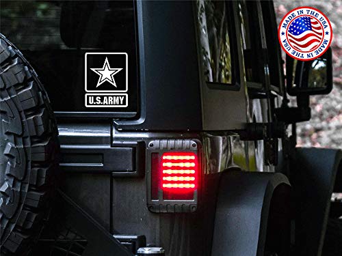Sunset Graphics & Decals U.S. Army Decal Vinyl Car Sticker | Cars Trucks Vans Walls Laptop | White | 5.5 Inches | SGD000214