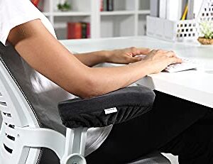 Aloudy Arm Rest Pillow, 2021 New Size 11” Office Chair Armrest Cover Pads, Comfy Desk Chair Cushions for Elbows and Forearms(Large, Set of 2)